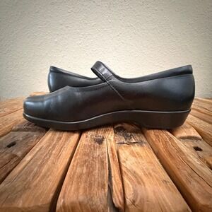 SAS Maria Black Leather Mary Jane Comfort Shoes Womens 8 M 2160-013 Made in USA